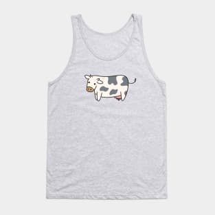 Cute Cow Doodle Drawing Tank Top